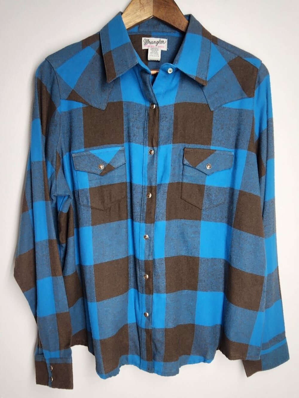 NWT Wrangler Wrancher Pearl Snap Flannel Shirt XL